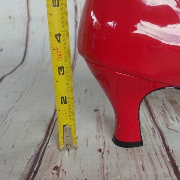 PLEASER | Red & Black Patent Leather Jenna Heels Size 14M. New in the box! - Picture 12 of 16